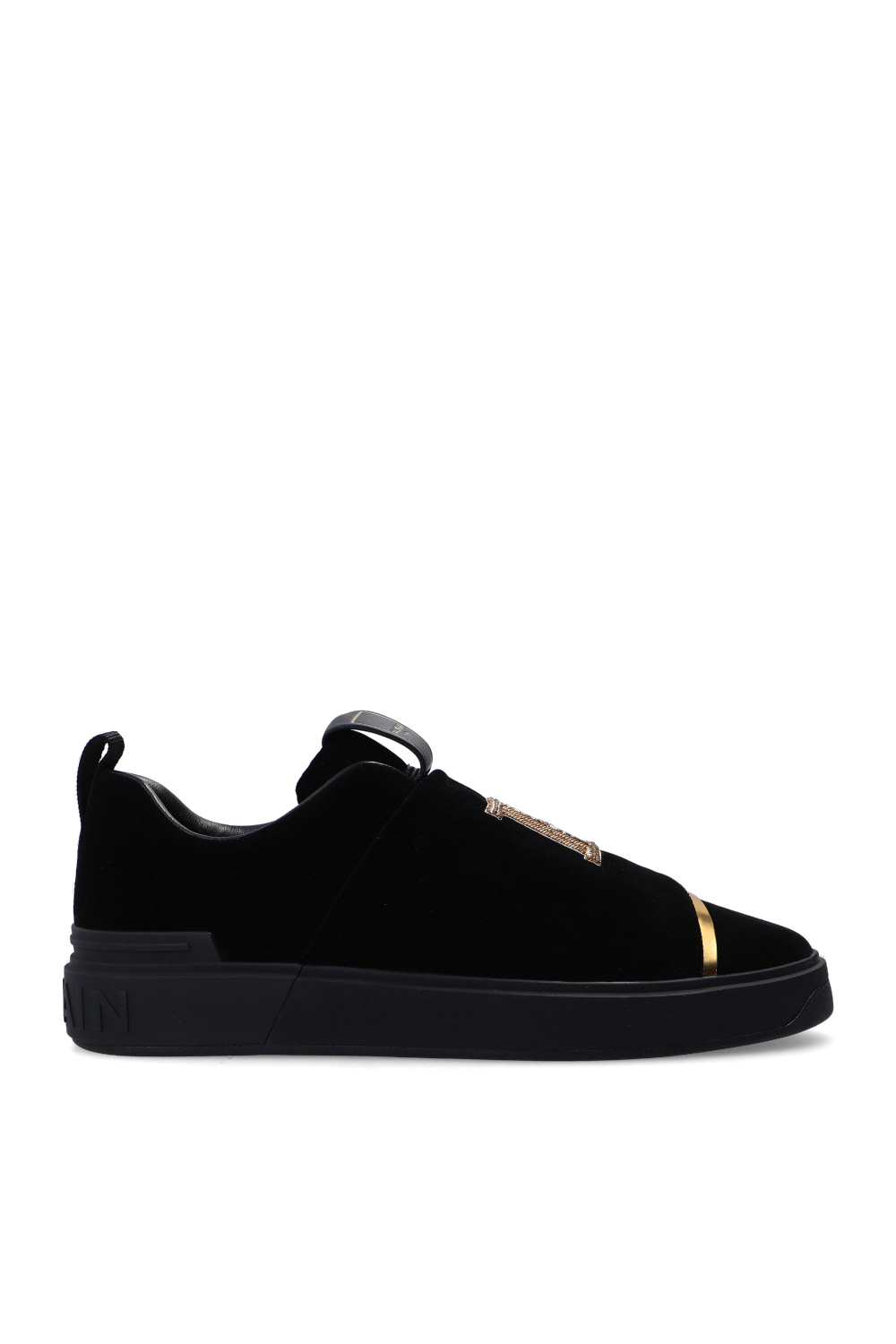 Sneakers with logo Balmain - Balmain multi-cuts ribbed